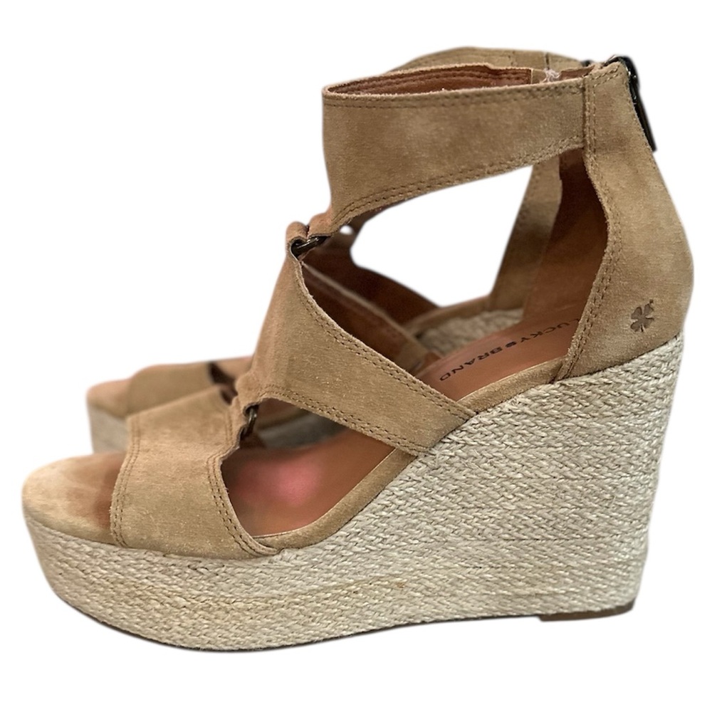 Lucky Brand Women's Rillyon Platform Wedge Sandal - Picture 1 of 8